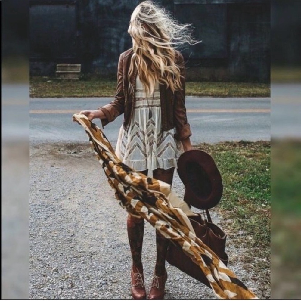 Free People Intimately Boho Trapeze Ruffle Dress